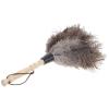 PAMINGONO Natural Fiber Duster with Beech Wood Handle, Reusable Handheld Dust Sweeper for Home and Car Cleaning, White Rod Household Furniture Dusting Tool view 1