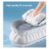 Shock Absorbing Latex Sport Insoles with Orthotic Arch Support - Soft Elastic Cushion Pads, 1 Pair(Black,EU37-38) view 2