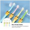 4pcs Gentle Bristle Toothbrushes Cartoon Design for Ages 2-10, Soft Oral Care Tool with Colorful Handles, Manual Toothbrush Set for Daily Teeth Cleaning and Use view 4
