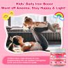 180 Count | Iron Gummies for Kids, Kids Multivitamin with Calcium, Zinc, Folate, Omega-3 & Lutein, Support Energy, Immnity, Iron Deficiency, Anemia & Brain Health, Vegan, Sugar-Free, Strawberry Flavor view 4
