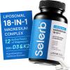 18 in 1 Magnesium Complex for Women and Men | Liposomal Magnesium Supplement with Glycinate, Citrate, Malate, Taurate, D3 & K2 | High Absorption for Muscle, Sleep, Bone, Nerve Support | 90 Capsules view 1
