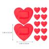 BCOATH Heart-Shaped Adhesive Bandages 24Pcs Self-Adhesive Wound Patches Breathable Small Bandages for Injuries Scrapes First Aid Wound Care Protection view 2