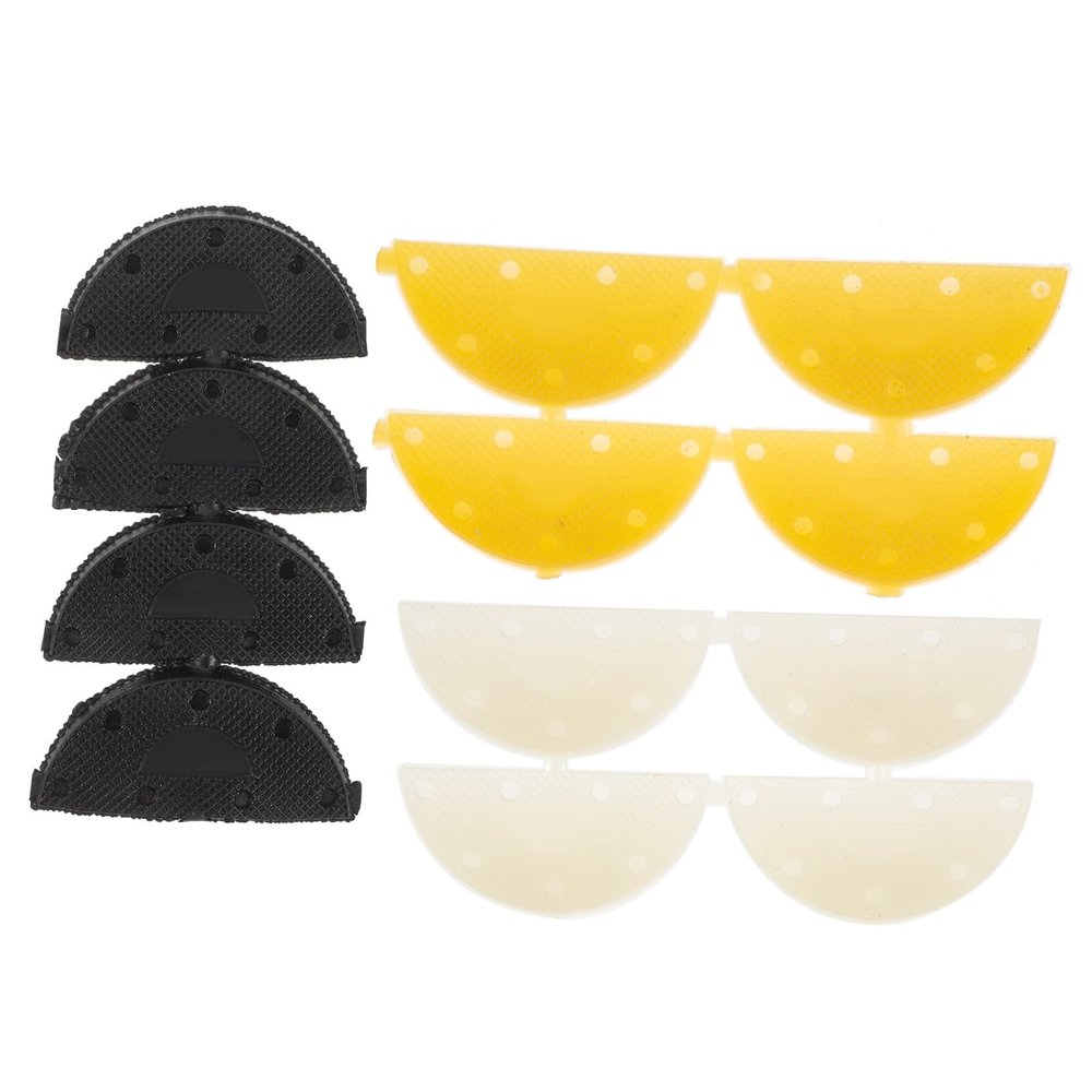KOMBIUDA 12Pcs Non-Slip Shoe Heel Pads Mute TPU Sole Protectors Sturdy Anti-Slip Heel Cushions for Sneaker and High-Heels Noise Reduction Shoe Repair