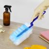 IWOWHERO Electrostatic Dusting Brush Collection with 40 Flat Fiber Dusters, Blue Short Handle and Telescopic Long Handle, Static Cling Duster for Car Interior, Furniture, and Household view 4