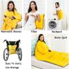 EUQKKWLOY Wheelchair Blanket Wheelchair Blanket Warmer Cover,Lap Blanket for Elderly,Wheelchair Cloak Windproof for Elderly Patients and Disabled Leg Lower Body Warm, Adult 60 * 80in view 4