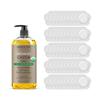Majestic Pure USDA Organic Castor Oil - 8 Fl Oz with Patches view 1