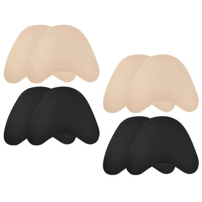IWOWHERO Forefoot Shoe Pads 4 Pairs High Heel Footpads Soft Anti-Slip Shock Absorption Cushions Metatarsal Inserts for Comfortable Relief and Blister Prevention