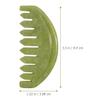Holibanna Jade Gua Sha Comb Scalp Scraper 2Pcs Set Smooth Polished Green Jade Manual Scalp Body Acupoint Relaxation Therapy view 2