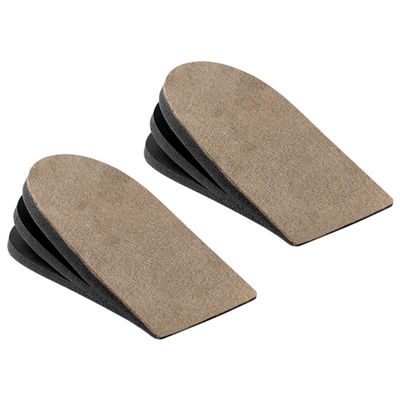 IWOWHERO Invisible Height Increase Insoles 1 Pair Sports Heel Lift Pads Shock Absorbing Footed Cushions Portable Unisex for Running and Daily Wear