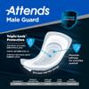 Attends Discreet Male Guard Bladder Control Pad, 12-1/2 Inch Length Maximum Absorbency Polymer One Size Fits Most Male Disposable, ADMG20 - Pack of 20 view 4