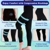 2 Pairs 20-30mmHg Compression Pantyhose for Women & Men, Medical Graduated Compression Leggings for Women, Footless Compression Stockings Support Compression Tights for Varicose Veins, Edema, Dvt view 2