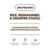 Batch Organic Protein Rice with Collagen 28g Protein per Bag, Ready in 90 Seconds, Microwavable Long-Grain White Rice, Grass-Fed Bovine Collagen, Gluten-Free, Made in USA Unseasoned (8 Pack) view 2