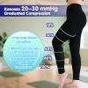 2 Pairs 20-30mmHg Compression Pantyhose for Women & Men, Medical Graduated Compression Leggings for Women, Footless Compression Stockings Support Compression Tights for Varicose Veins, Edema, Dvt view 4