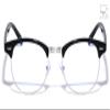 Classic Retro Round Computer Protective Blue Light Glasses Men Women Unisex UV400 Protection BL2001 (Silver) view 2