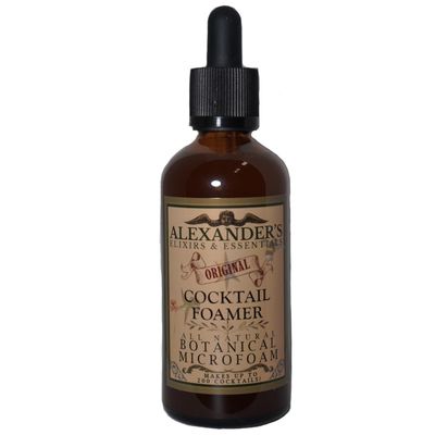Alexander's Original Cocktail Foamer | All Natural, Vegan-Friendly, Premium Cocktail Foamer | Botanical and Plant-Based Foamer for Professional Bartenders and Home Mixologists