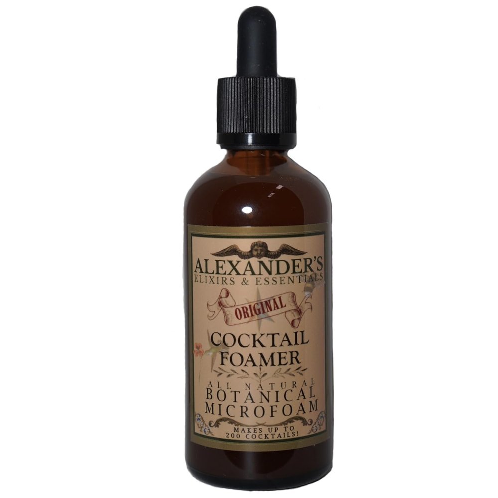 Alexander's Original Cocktail Foamer | All Natural, Vegan-Friendly, Premium Cocktail Foamer | Botanical and Plant-Based Foamer for Professional Bartenders and Home Mixologists