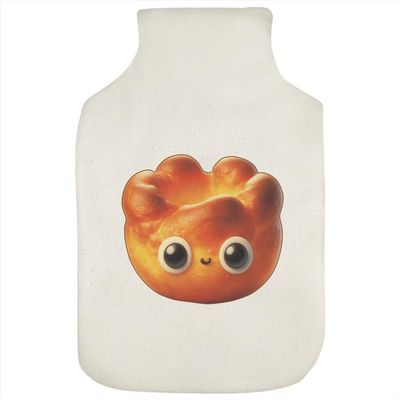 Azeeda 'Funny Face Yorkshire Pudding' Hot Water Bottle Cover (HW00046407)