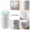 ABS Humidifier with Essential Oil Diffusion 7 Color Mood Lighting Whispers Travel Size Air Freshener for Bedroom Use Car Diffuser USB Powered view 2