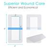 10 Pcs Waterproof C Section Shower Cover 4"x6" Tummy Tuck Scar Hysterectomy Incision Protector Bandages C-Section Recovery Must Haves for Stomach Belly Surgery Wound Dressing view 4