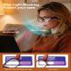 SKYWAY Reading Glasses With Light Blue Light Blocking Rechargeable magnifying Reader for Women Man eyewear Anti-Glare (tortoiseshell, 1.5, x) view 3