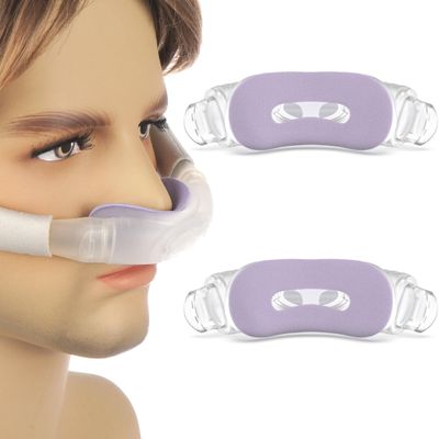 2 Packs Fabric N30i Nasal Cushion for ResMed Airtouch N30i & Airfit N30i - IDEAR Replacement CPAP Nasal Pillows Mask with Elegant Purple Fabric - Breathable Comfort & Whisper Quiet Accessories (SW)