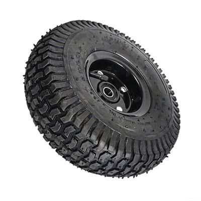 10 Inch Inflatable Tire Wheel Replacement for Mobility Scooter, 4.10/3.50-4 Heavy Duty Rubber Tire, BlackSKU