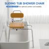 Loyoda Sliding Shower Chair for Bathtub with Swivel Seat, Ideal for Seniors view 3