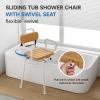 Loyoda Sliding Shower Chair for Bathtub with Swivel Seat, Ideal for Seniors view 4