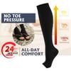 5 Pairs Open the toe Compression Socks for Men & Women 20-30 mmHg Graduated Compression Stockings for Sports Running Flight Travel Pregnancy view 2