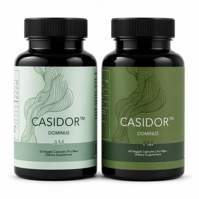 CASIDOR Dominus - Multivitamin for Men AM & PM Daily Vitamin System for Energy (Day) & Recovery (Night) | 30 Day Supply | with CoQ10, PQQ, Ashwagandha, Magnesium, Zinc