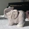 1.87LB Pink Amethyst Elephant Carving | Natural Crystal Animal Sculpture for Wisdom & Emotional Healing | Hand-Carved Stone Figurine for Home & Office Decor | Unique Spiritual Gift view 2