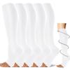 5 Pairs Open the toe Compression Socks for Men & Women 20-30 mmHg Graduated Compression Stockings for Sports Running Flight Travel Pregnancy view 1
