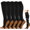 5 Pairs Open the toe Compression Socks for Men & Women 20-30 mmHg Graduated Compression Stockings for Sports Running Flight Travel Pregnancy view 1