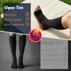 5 Pairs Open the toe Compression Socks for Men & Women 20-30 mmHg Graduated Compression Stockings for Sports Running Flight Travel Pregnancy view 3