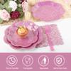 100Pcs Hot Pink Paper Plates and Napkins Party Supplies,Iridescent Disposable 9inch Plates,7inch Dessert Plates and Napkins and Forks,Holographic Tableware for Birthday Wedding Anniversaries,Serves 25 view 4