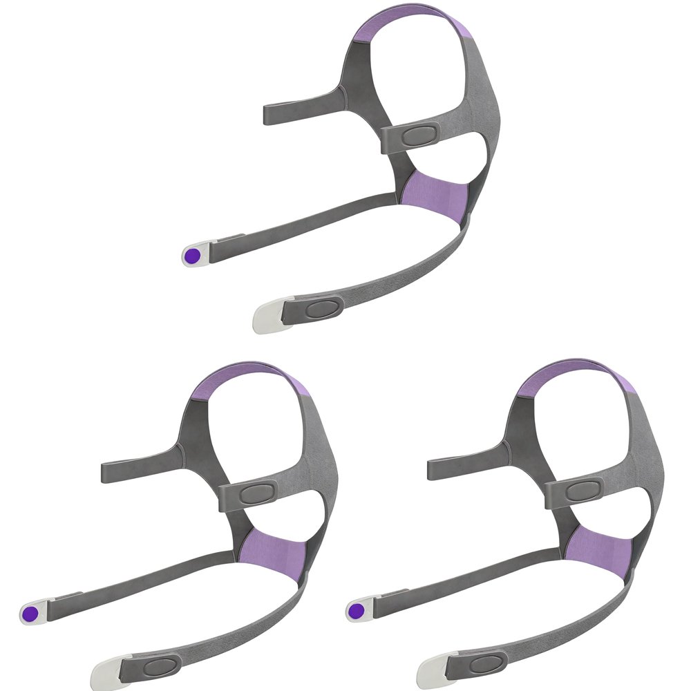 3 Pack F20 for Her Replacement Headgear Straps Compatible with AirFit/AirTouch F20, Supplies Straps Magnetic Clips Included