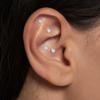 100Pcs Clear Disposables Ear Sticker Acupunctures Beads Auricular Care Bead Acupunctures Patches Disposable view 3