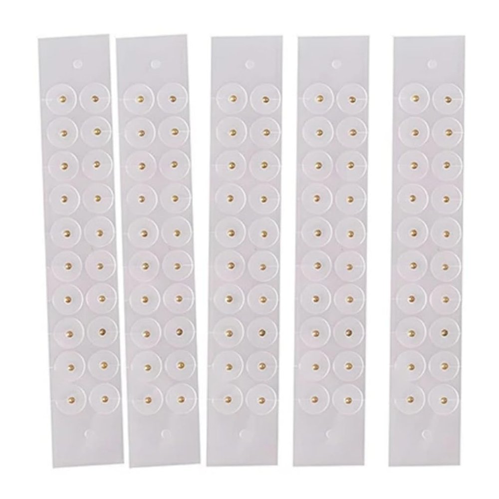 100Pcs Clear Disposables Ear Sticker Acupunctures Beads Auricular Care Bead Acupunctures Patches Disposable