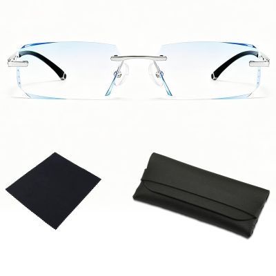 2026 New Clarity Blue Glasses, Clarity Multifunctional Smart Blue Glasses, Automatic Adjustment Eye Reading Glass for Men/Women with Case and Glasses Cloth
