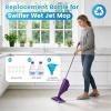2 Pack Refillable Bottle for Swiffer Wet Jet Mop - 500ML/17 FL OZ Leak-Proof HDPE Empty Cleaner Solution Bottle with 10 Silicone Gaskets & 1 Funnel, Wood Care & Pet Safe, Eco-Friendly view 2