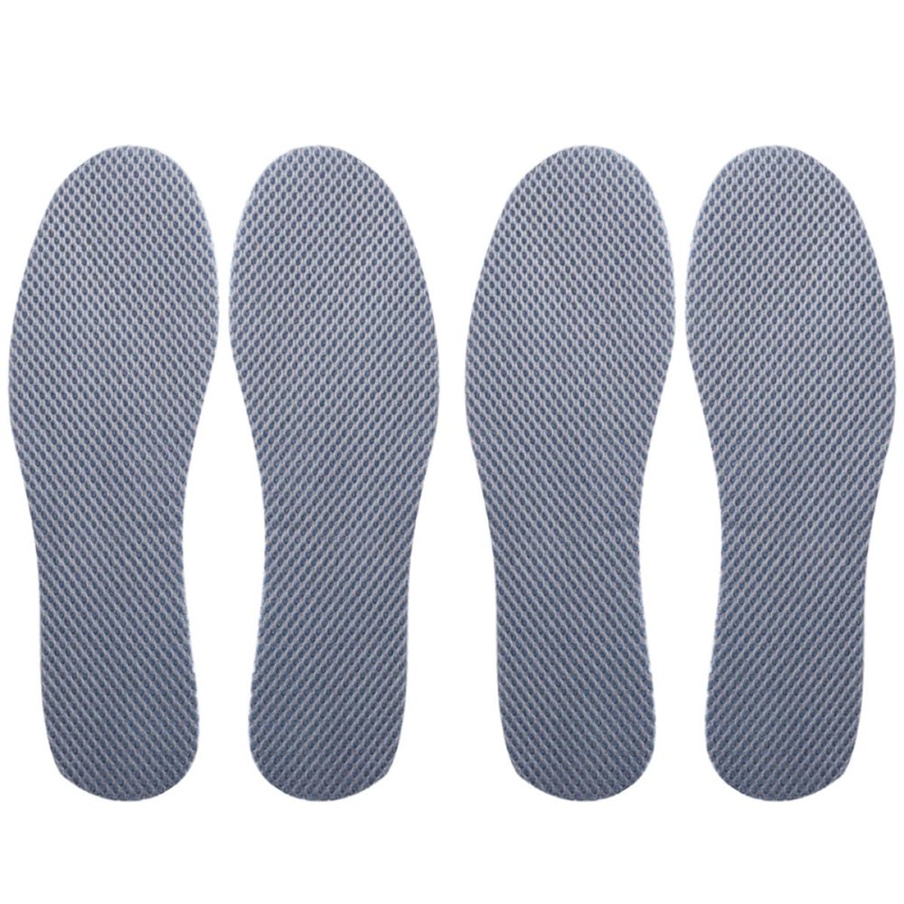 GOOHOCHY Sports Insoles 4 Pairs Breathable Mesh Shock-Absorbing Shoe Cushions Sweat-Absorbent Feet Pads for Women Size 37 Summer Athletic Foot Comfort Inserts