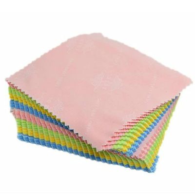 10pcs Cleaning Glasses Eyeglasses Cloth Economy Sunglasses Screen Microfiber Cleaner Cloth Eyewear Accessories Random