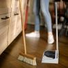TIDTALEO Heavy Duty Stainless Steel Dustpan with Long Handle, Upright Metal Dust Pan for Indoor and Outdoor Cleaning, Standing Garbage Shovel Suitable for Home and Garden Use view 4