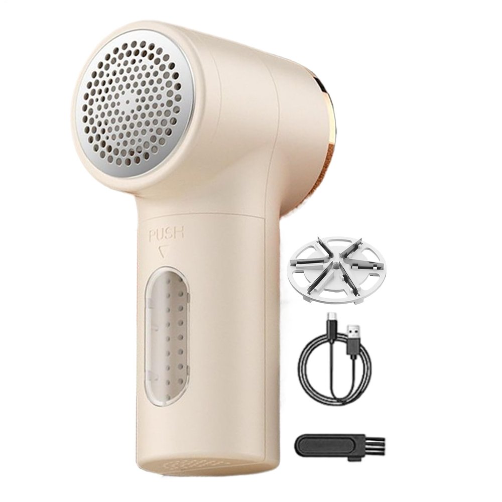 Electric Fabric Shaver, 6-Cutter USB Rechargeable Hair Ball Remover for Clothes, Sweaters, Furniture, Sofa, Blanket, Carpet, Garment, Home Use