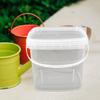 TIDTALEO Plastic Bucket with Lid and Handle, 3L Food-Grade Container, Portable Multi-Functional Water Storage Bucket for Farm and Household Use view 3