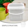 TIDTALEO Plastic Bucket with Lid and Handle, 3L Food-Grade Container, Portable Multi-Functional Water Storage Bucket for Farm and Household Use view 4