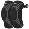Kuangmi Knee Brace with Adjustable Compression Knob, Micro-Adjustable Support for Perfect Fit, Pain Relief from Arthritis, Meniscus Tear, 2 Pack, Long-B-L view 1