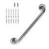 16 Inch Shower Grab Bar 1.25" Dia Brushed Nickel Anti Slip Bathroom Grab Bar, 304 Stainless Steel Knurled Handicap Grab Bars, Safety Support Handrail Bath Shower Handle for Elderly Injury Senior view 1