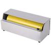 12 Inch Plastic Wrap Dispenser with Cutter - Drop-in Stainless Steel Foil Organizer Fits 12 Inch Rolls, Space-Saving Cling Film Holder for Home Kitchen and Small Bakery view 2