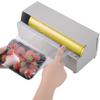 12 Inch Plastic Wrap Dispenser with Cutter - Drop-in Stainless Steel Foil Organizer Fits 12 Inch Rolls, Space-Saving Cling Film Holder for Home Kitchen and Small Bakery view 4